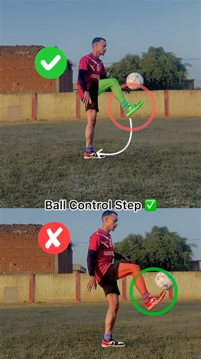 BALL CONTROL TUTORIAL SKILL ⚽️ #football #shorts #viralvideo ✅