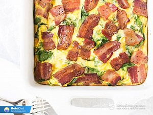 Keto Breakfast Casserole with Bacon & Eggs | KetoDiet Blog