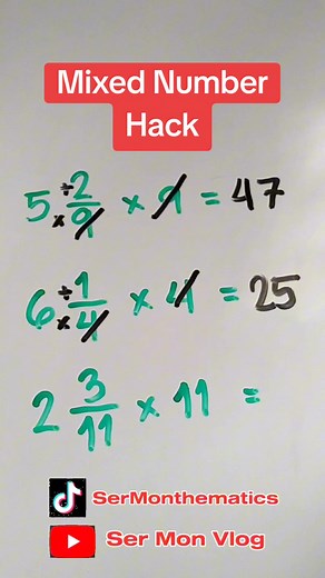 Multiplying Mixed Numbers and Whole Numbers: Math Tricks
