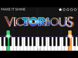 Victoria Justice - Make It Shine (Victorious Theme Song) | EASY Piano Tutorial