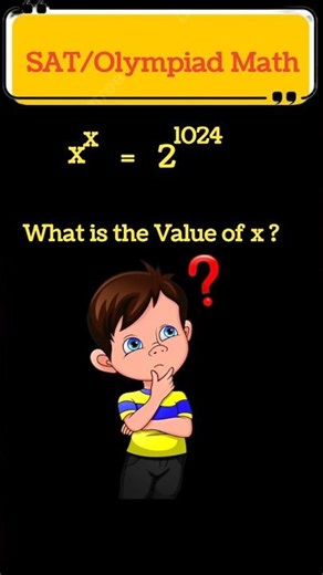 Students Fear This Expression! Solve xˣ + 2¹⁰²⁴ Easily!♥️#maths #shorts #trendingshorts