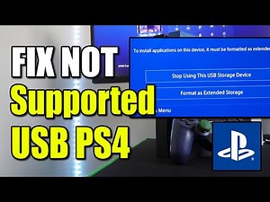 How to Fix File System is Not Supported with USB on PS4 Console