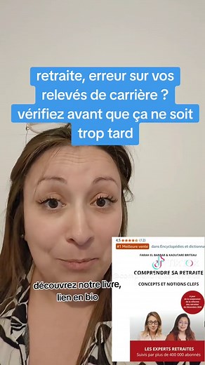 Vérifiez votre relevé de carrière avant qu'il ne soit trop tard