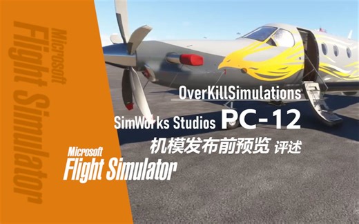 【机模评述PC12】SimWorks Studios PC-12 预览评述 - OverKillSimulations