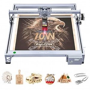 Creality Laser Engraver, 10W Laser Cutter for Personalized Gifts, 72W High Accuracy Laser Engraving Machine, DIY CNC Machine and Engraver for Wood and Metal (Falcon 10W)