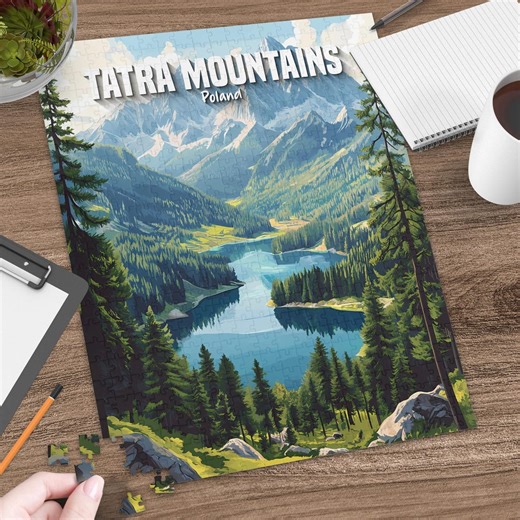 Tatra Mountains Puzzle: Poland Landscape, Scenic View, Jigsaw Puzzle - Etsy
