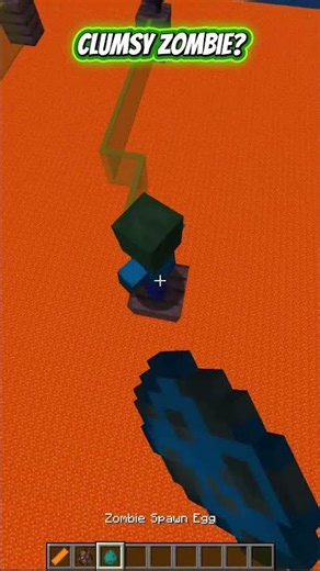 CLUMSY ZOMBIE? #minecraft #andrast #shorts #panzercraft