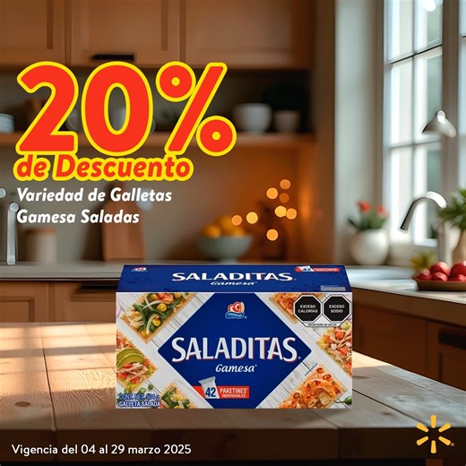¡Sabores hay muchos! Dinos cuál es tu presentación favorita de las galletas Gamesa Saladas y ve por ellas a Walmart. 👉 https://bit.ly/4bK068n 👉 https://bit.ly/3SMGUyW 👉 https://bit.ly/3XILmAP 👉 https://bit.ly/3FtjTgc | Walmart México