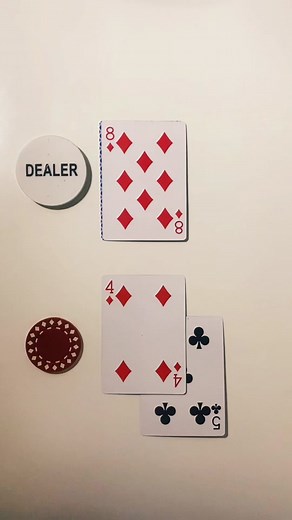 Oops I made the wrong hand motion for doubling 😅 #blackjack #basicstrategy #cardcountingdeviations #learnblackjack #educationalcontent #mistakeshappen