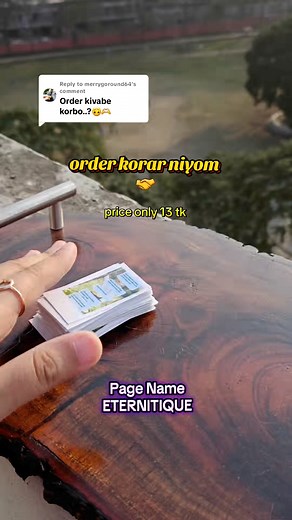 Order korar niyom 🤝 | Eternitique