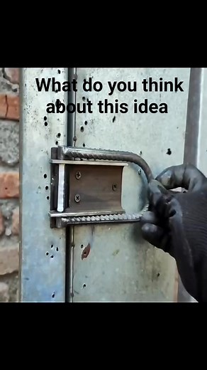 Amazing gate lock design. | Welding Boy ideas