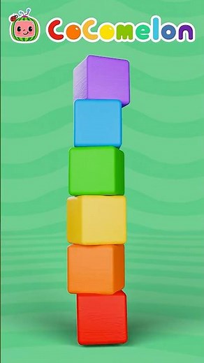 Learn With RAINBOW Blocks! 🌈 Kids Stacking Game