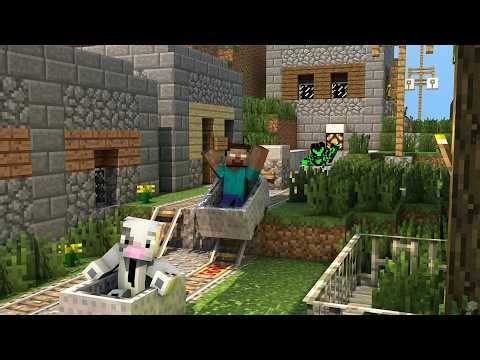 Playing Minecraft Realms + Chatting!
