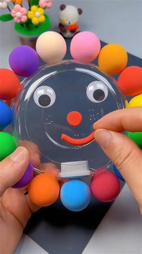 DIY LED Light Decoration with Clay Balls ✨