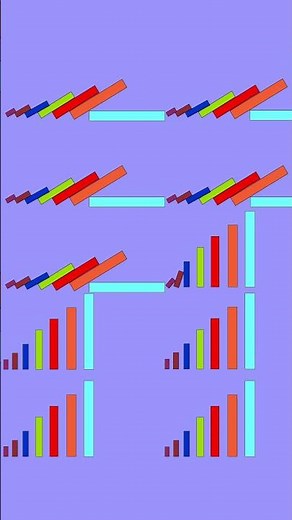 Dominos Effect | Chain Reaction || animation #domino