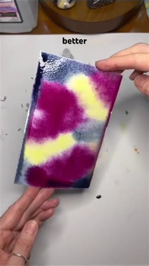 Rubbing alcohol in watercolors #watercolortechniques