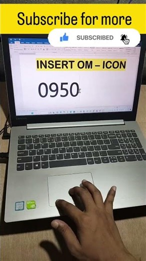 How to insert Om Simbol in MS Word #computer #education