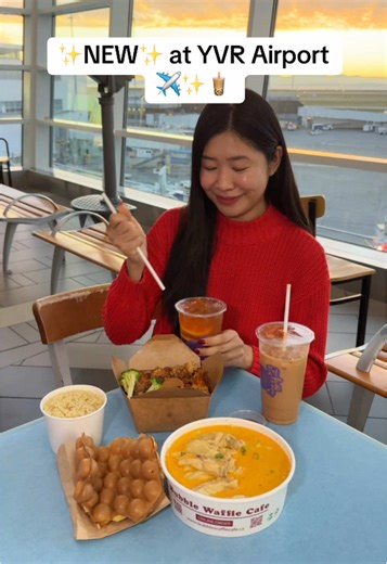 Bubble Waffle Cafe Opens at YVR Airport