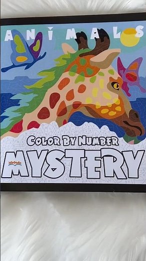 Animals Color By Number Mystery Coloring Book | IntArtMedia | Flip Through & Completed Pages