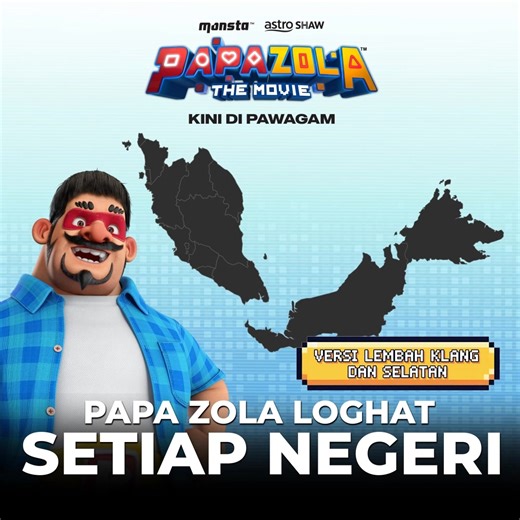 PART 2 Papa Zola cakap loghat setiap negeri. Komen nak negeri apa pula next? 👀 #PapaZolaTheMovie kini di pawagam! | Papa Pipi Zola