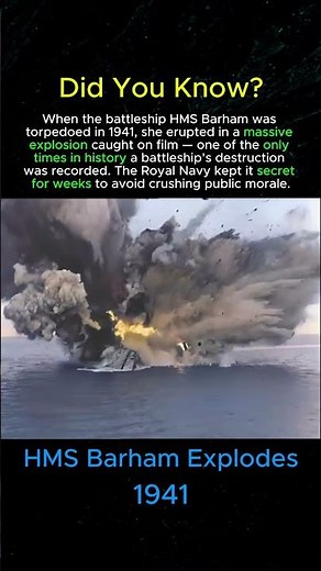 The Battleship that Exploded on Camera #shorts