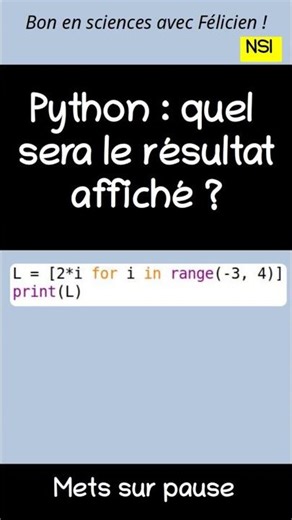 Python : Les listes en compréhension (épisode 2).