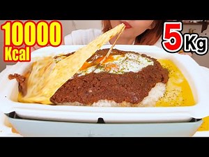 【MUKBANG】 I Want to Swim in Cheese!! Easy Cheese Keema Curry Recipe!! [5kg] 10 Servings [10000kcal]
