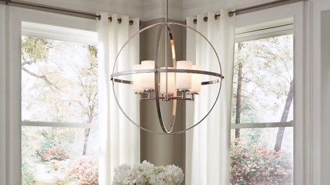 Generation Lighting Alturas 2-Light Satin Brass Semi-Flushmount Convertible Pendant with LED Bulbs 7724602EN3-848