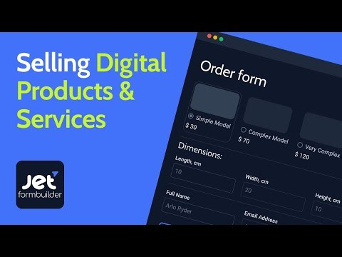 Sell Digital Product in WordPress with JetFormBuilder