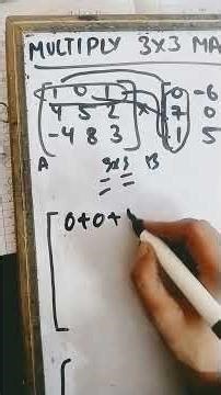 3 by 3 Matrix Multiplication Easy trick || C -12 Board || Tips and tricks 😱 #boardexams #maths