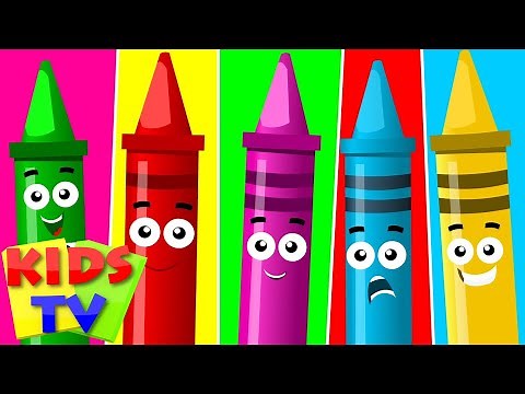 five little crayons | crayons song | original children songs by Kids tv