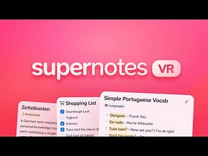 Take Notes in VR | Supernotes