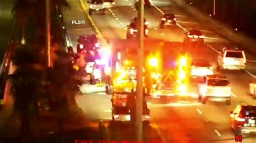 Drivers experience traffic delays on I-95 SB in Miami-Dade