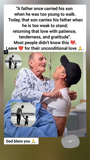 Years Later, The Son Carried His Father ❤️ ; A Beautiful Full-Circle Moment #shorts