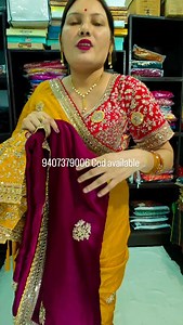 9407379006 cod available #saree #new #pink #wine #yellow | swatii saree's collection 1.0