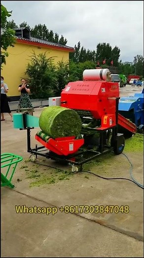 Automatic Silage Baling Wrapping Machine | Alfalfa Hay Baler Wrapper
