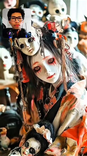 Scary Japanese doll came to life this is why you shouldn't stay up all night #creepy #skinwalker