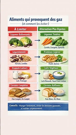 Aliments qui provoquent des gaz#santé #shorts