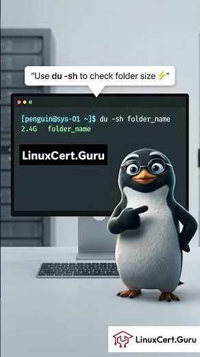 Check Folder Size in Linux with du -sh ⚡ (Quick Tip)