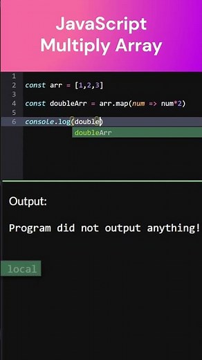 JavaScript Multiply Array #coding #js #javascript #frontend #webdevelopment #webprogramming