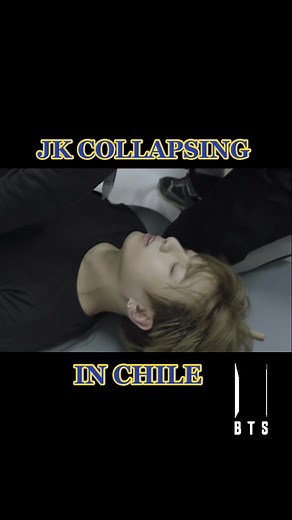 JK Collapse in Chile Part 2 BTS Arm - Fainting on Stage