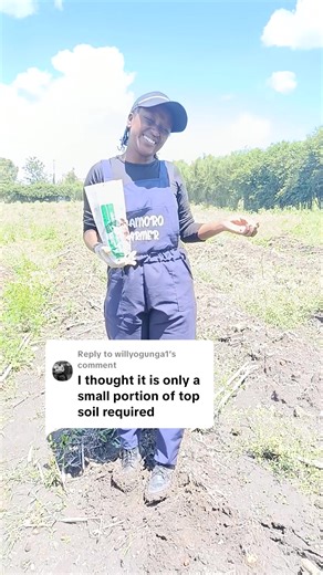 Replying to @willyogunga1 after mixing the soil from different points I just one kg which will be taken to the lab for testing