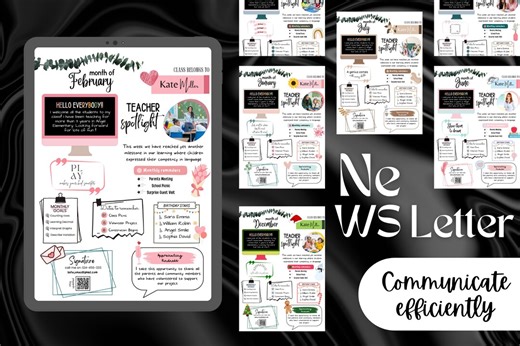 Childcare Newsletter flyer Template | bundle|classroom| school| Preschool| a4 size| 5 by 7| editable| Printable| Canva| Instant Download|