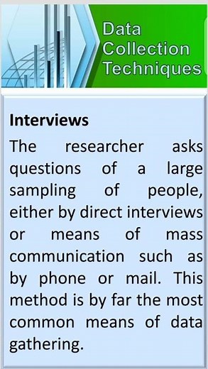 15- Data Collection Techniques/ Interviews