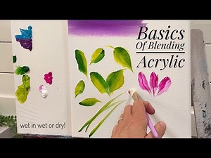 How To BLEND With These BRUSHSTROKES | Acrylic Painting Tutorial