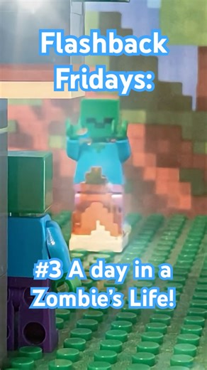 A day in the zombie's life!#lego #funny #memes #stopmotion @ZaesBricks