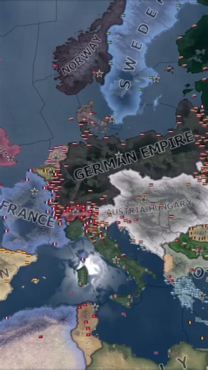 THE GREAT WAR MOD / HOI4 TIMELAPSE #hoi4 #history #map #gaming #ww2