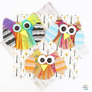 199K views · 626 reactions | YARN WRAPPED OWL CRAFT https://www.artycraftykids.com/craft/yarn-wrapped-owl-craft/ | Arty Crafty Kids | Facebook