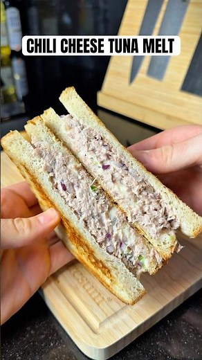 Chili Cheese Tuna Melt med 68g protein! 😮‍💨😍💪 #tunamelt #chilicheese #highprotein
