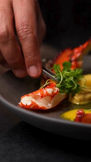 2.5K views | Butter-Poached Lobster With Herb Emulsion and...
